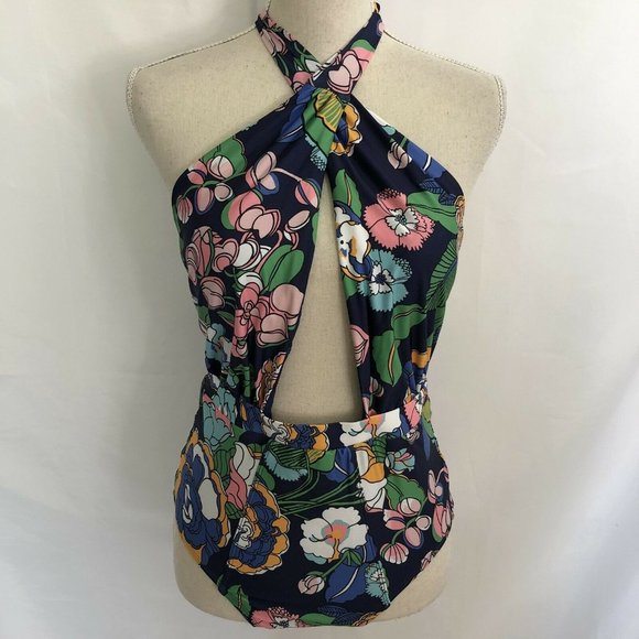 Modcloth The Bethany Floral One-Piece Swimsuit M - Picture 2 of 8